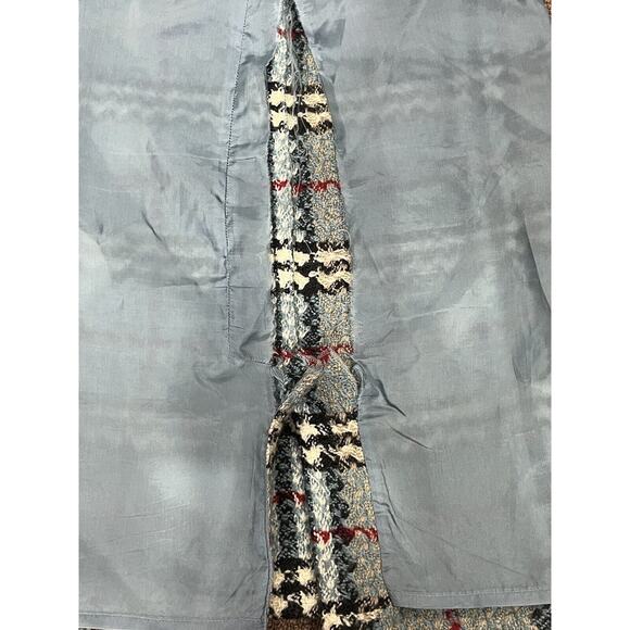 Burberry London Designer Blue Red Plaid Print Check Wool Mini Skirt Sz 4 Sm - Picture 8 of 9